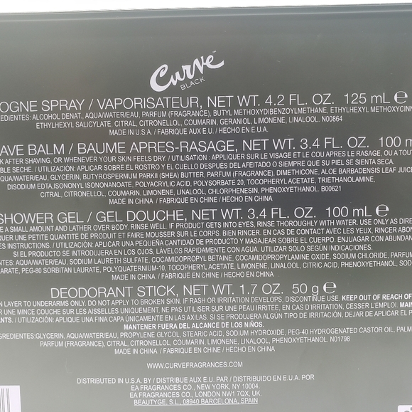 241- Curve Black Made In USA NWT - Picture 4 of 4